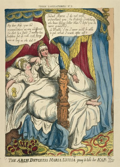 The Archduchess Maria Louisa Going to Take Her Nap by Thomas Rowlandson